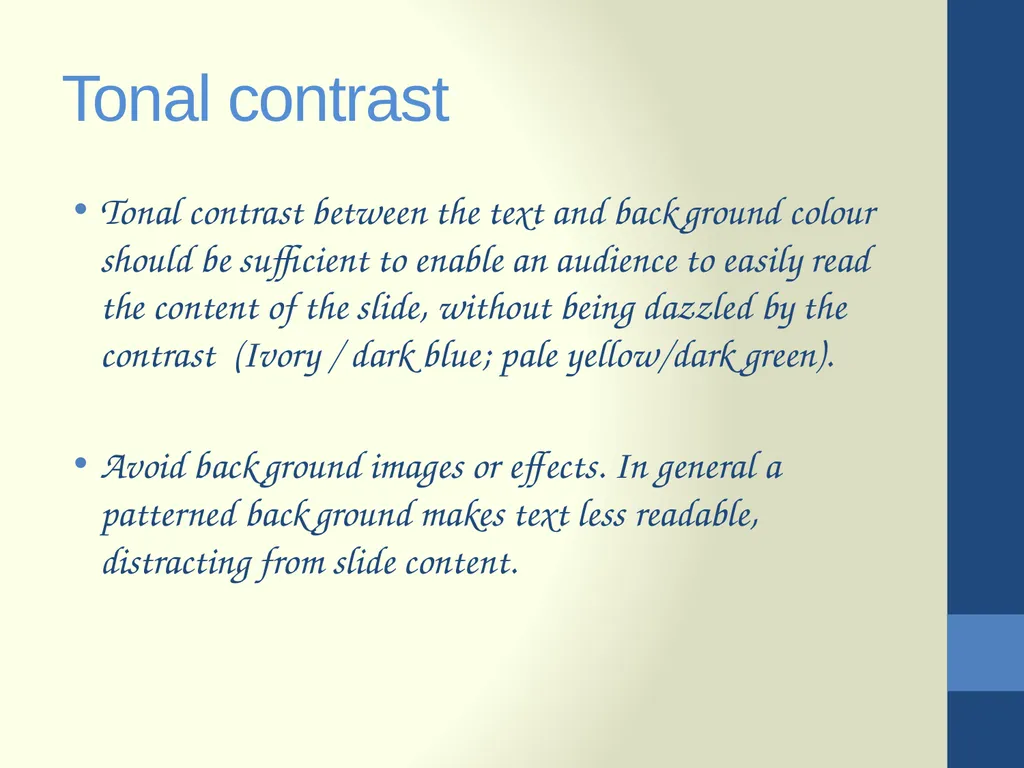 Good practice for PowerPoint presentations All you - slide 5 of 12