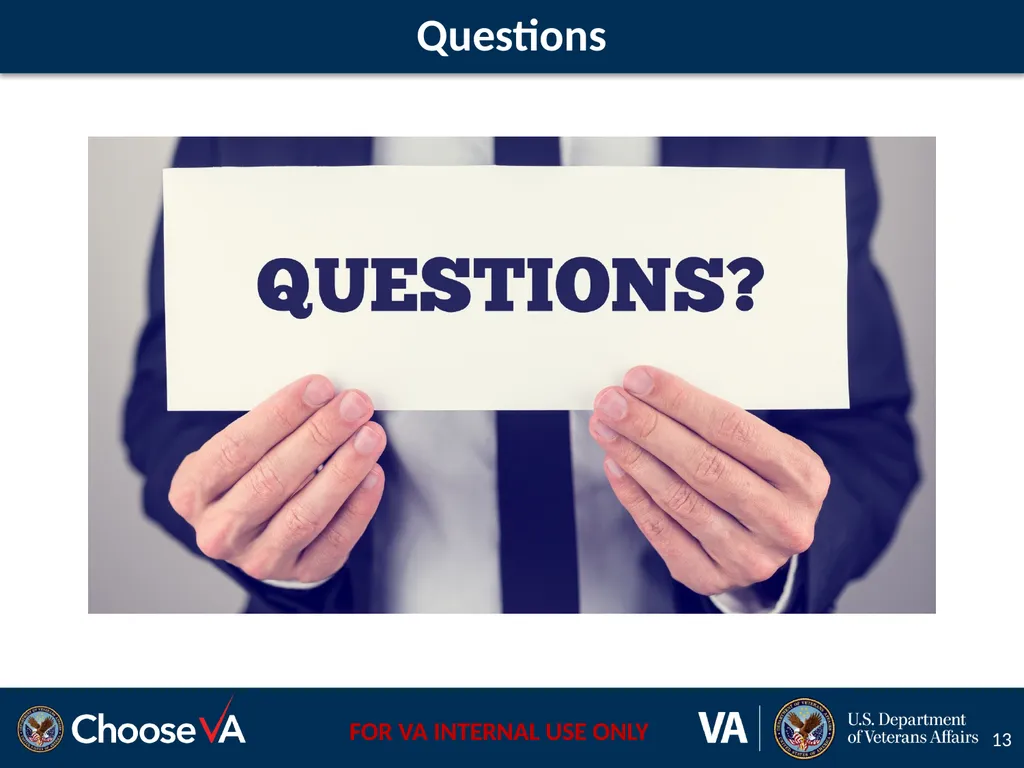 Veteran Readiness and Employment and Loan Guaranty - slide 13 of 13
