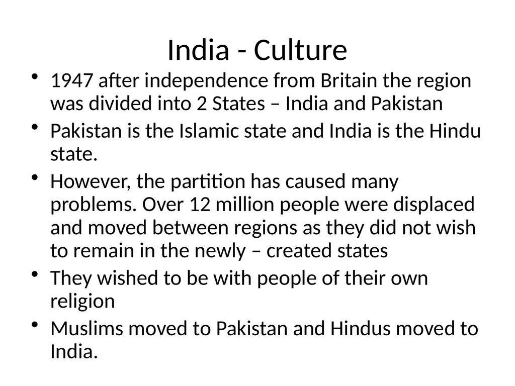 REGIONAL GEOGRAPHY Exam Topics Related to India - slide 7 of 34
