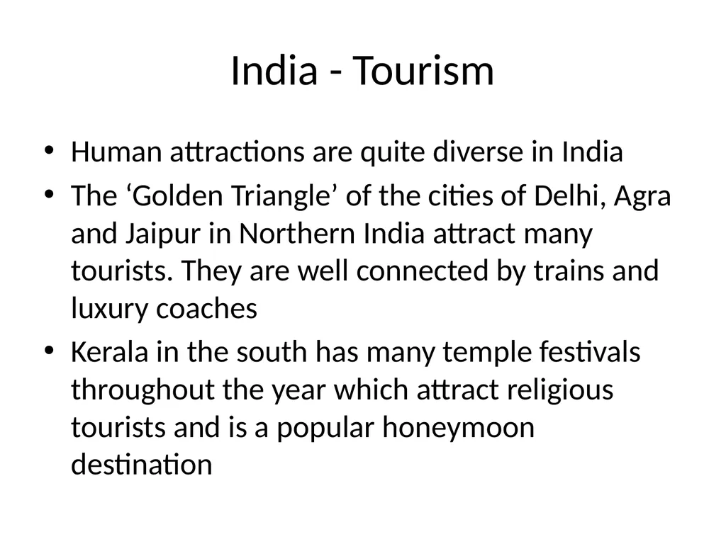 REGIONAL GEOGRAPHY Exam Topics Related to India - slide 28 of 34