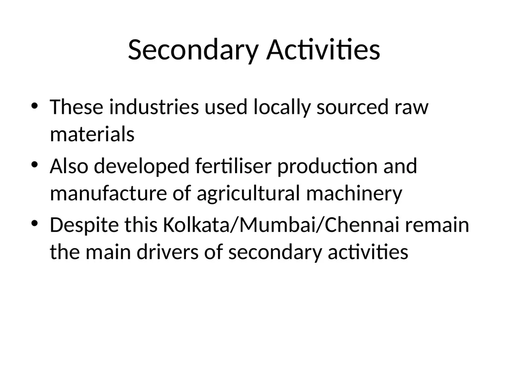 REGIONAL GEOGRAPHY Exam Topics Related to India - slide 22 of 34