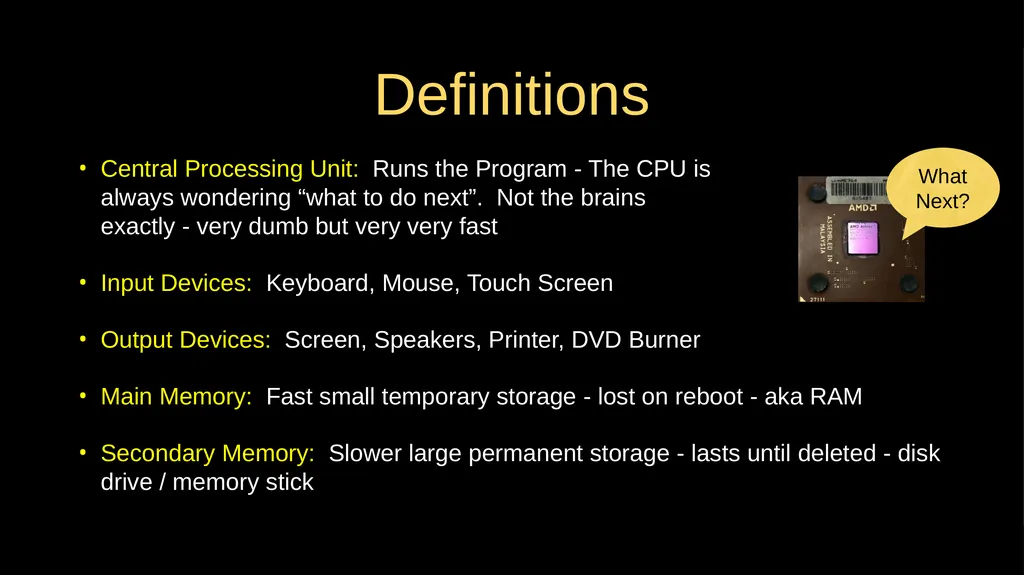 Why Program? Chapter 1 Python for Everybody - slide 18 of 45