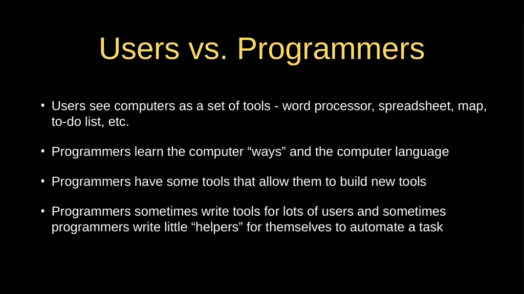 Why Program? Chapter 1 Python for Everybody - slide 4 of 45