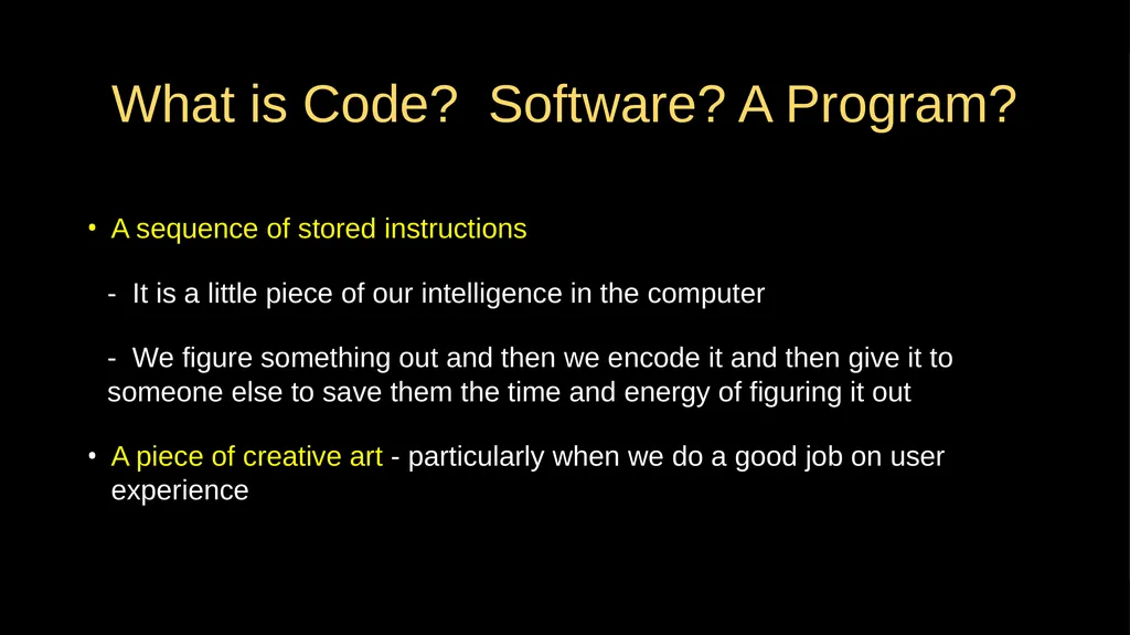 Why Program? Chapter 1 Python for Everybody - slide 7 of 45