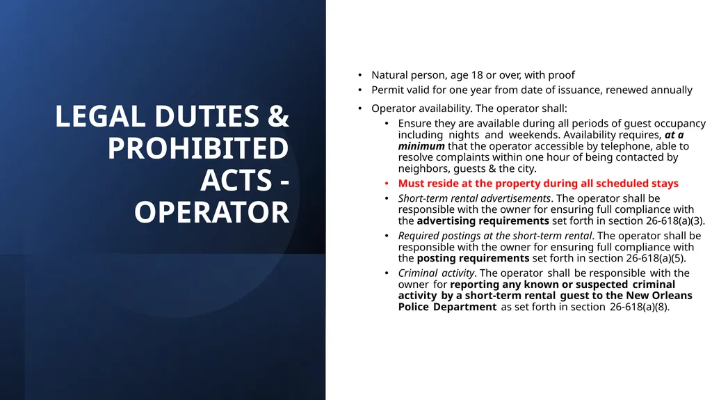 Non-Commercial Short-Term Rental Application - slide 52 of 58
