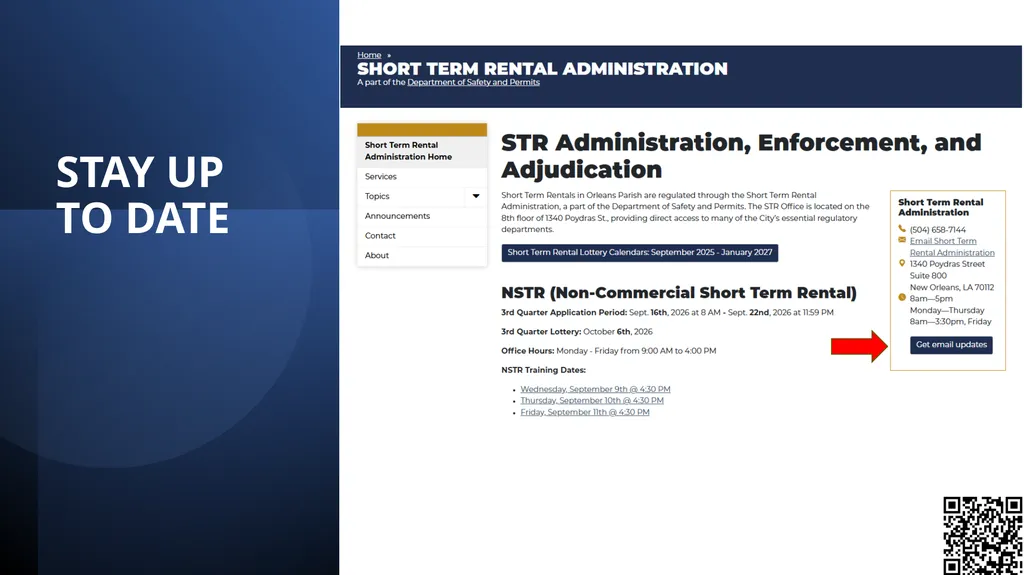 Non-Commercial Short-Term Rental Application - slide 55 of 58