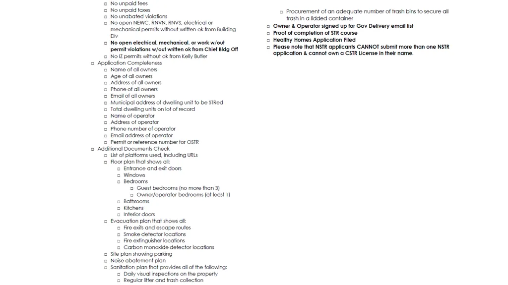 Non-Commercial Short-Term Rental Application - slide 16 of 58
