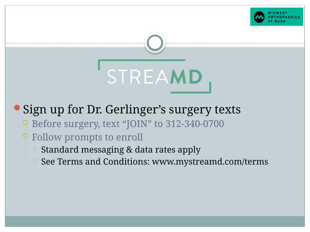 Welcome to Dr. Tad Gerlinger’s JOINT Replacement - slide 32 of 35