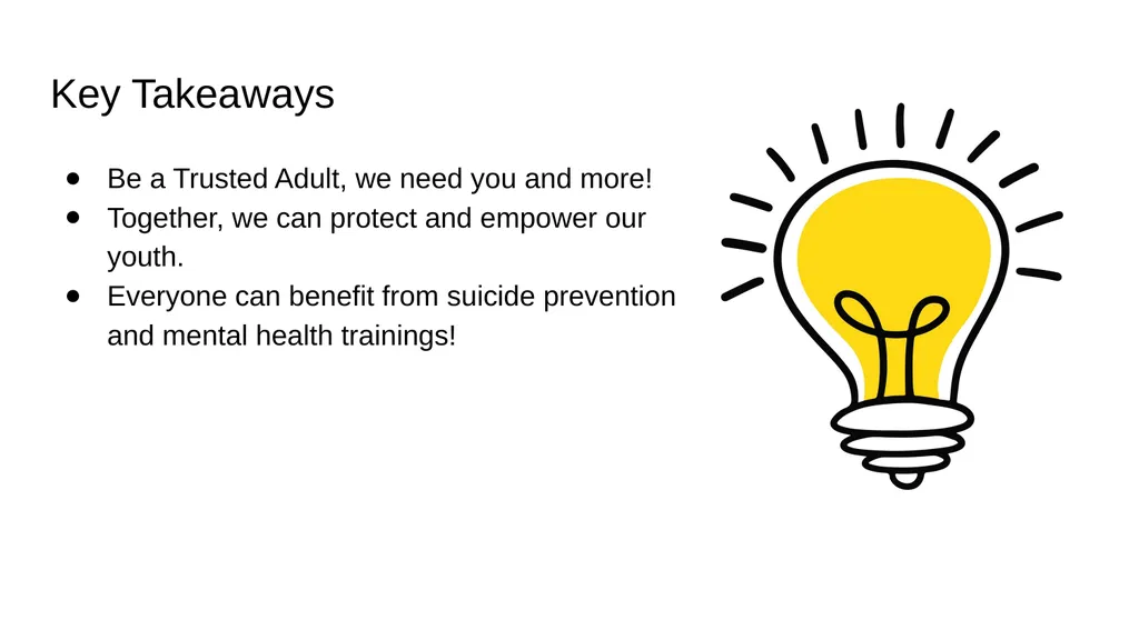 Project STAY: Overview Project STAY: Suicide - slide 11 of 12