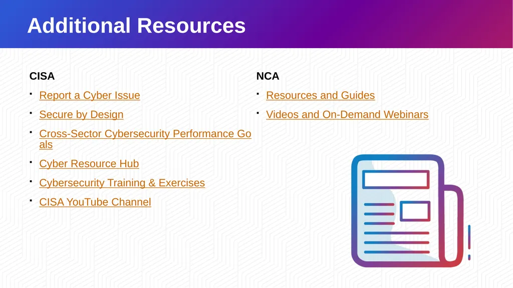 Cybersecurity Awareness Month 2023 How to stay - slide 22 of 23