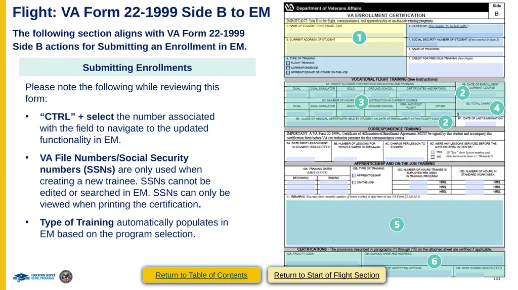 VA Paper-Based Forms to Enrollment Manager - slide 101 of 123