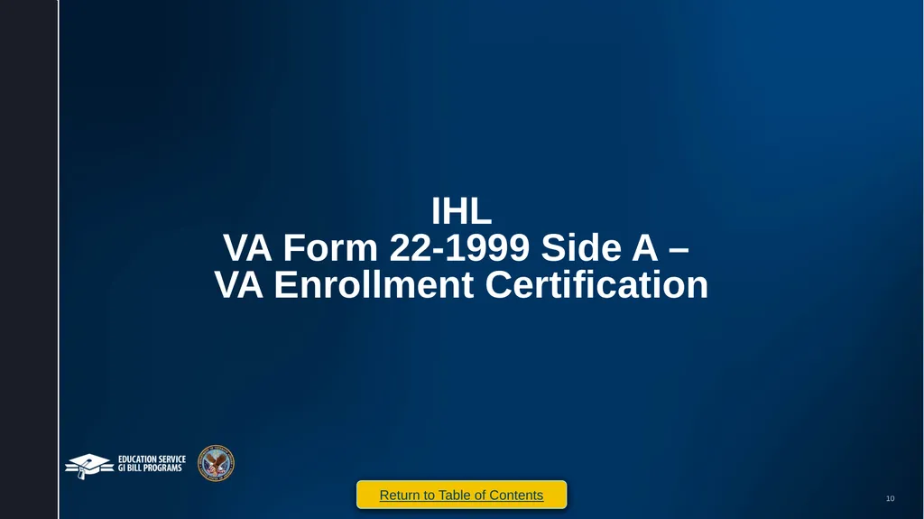VA Paper-Based Forms to Enrollment Manager - slide 10 of 123