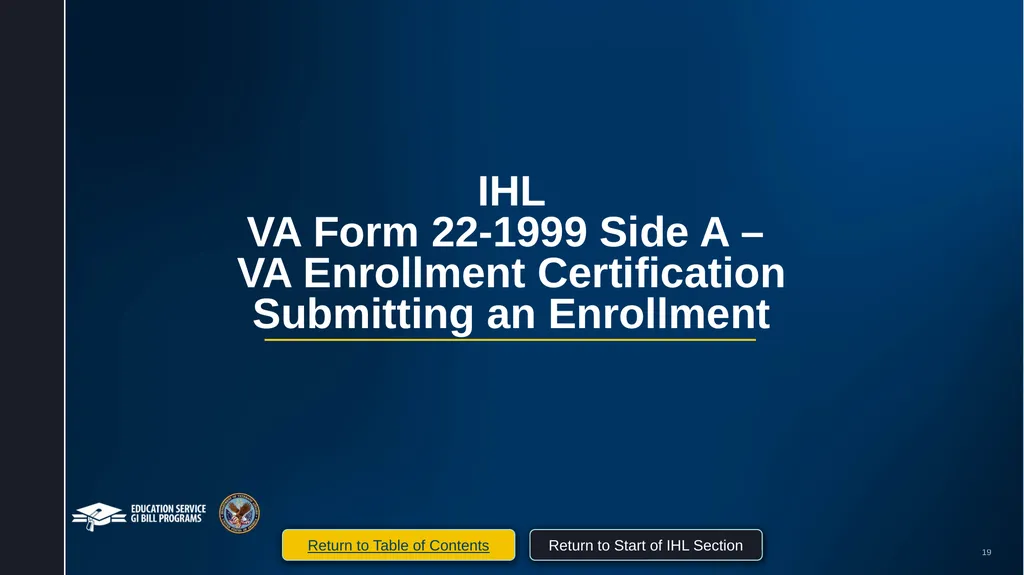 VA Paper-Based Forms to Enrollment Manager - slide 19 of 123