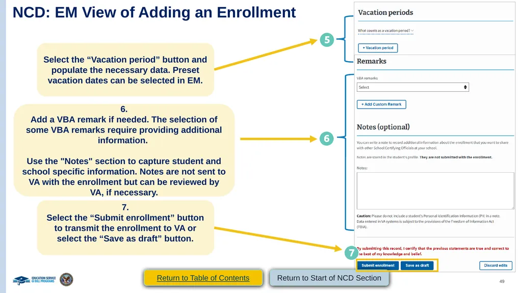 VA Paper-Based Forms to Enrollment Manager - slide 49 of 123