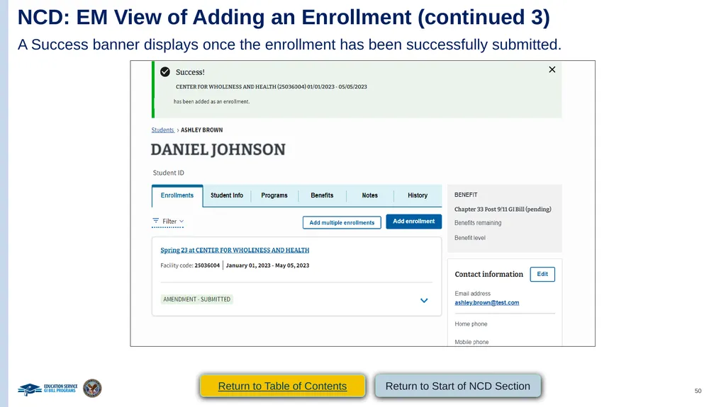 VA Paper-Based Forms to Enrollment Manager - slide 50 of 123
