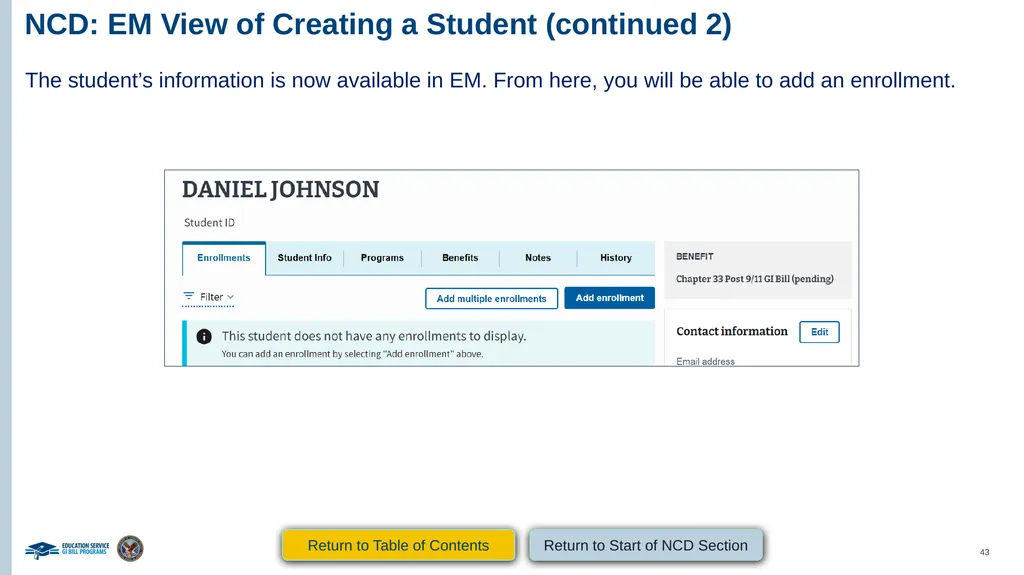 VA Paper-Based Forms to Enrollment Manager - slide 43 of 123