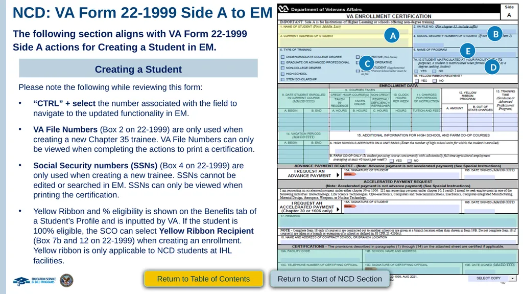 VA Paper-Based Forms to Enrollment Manager - slide 40 of 123