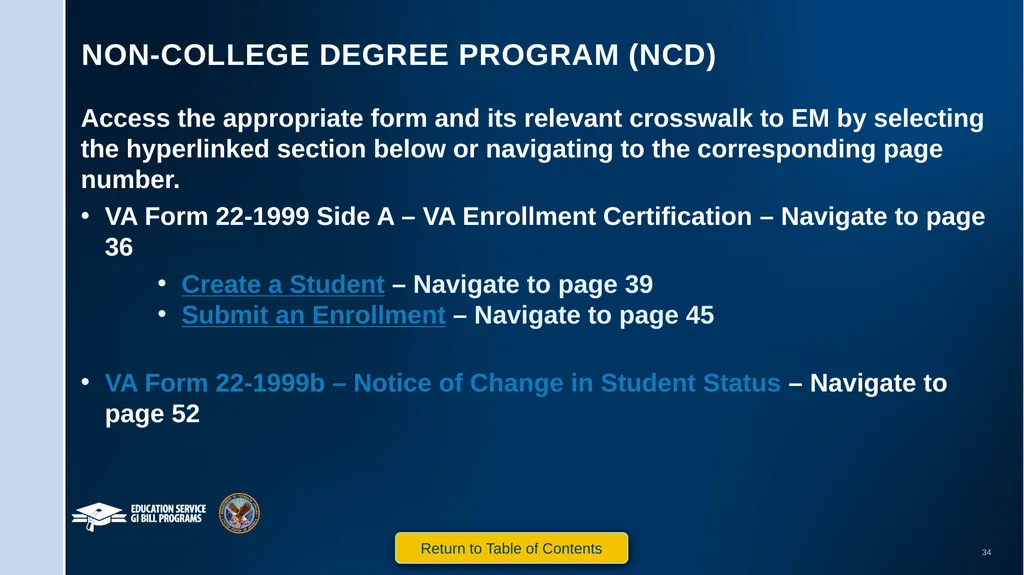 VA Paper-Based Forms to Enrollment Manager - slide 34 of 123