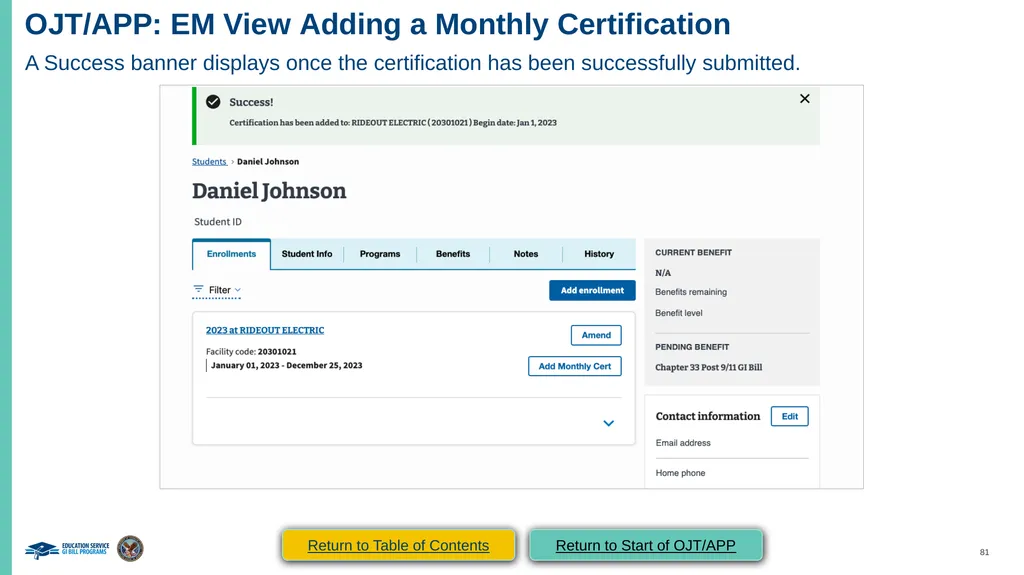 VA Paper-Based Forms to Enrollment Manager - slide 81 of 123