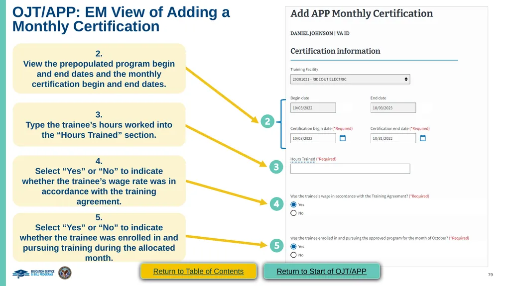 VA Paper-Based Forms to Enrollment Manager - slide 79 of 123