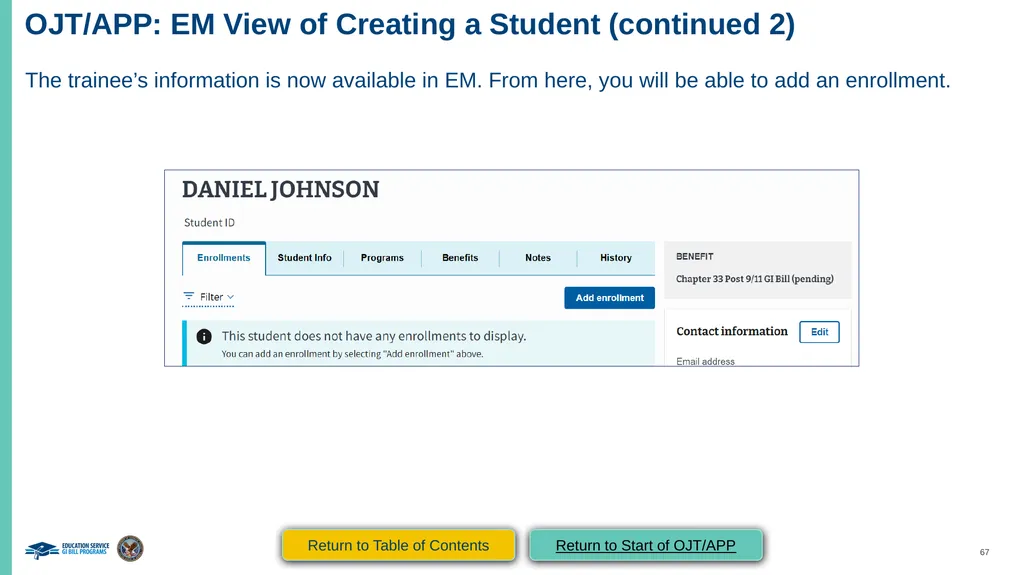 VA Paper-Based Forms to Enrollment Manager - slide 67 of 123