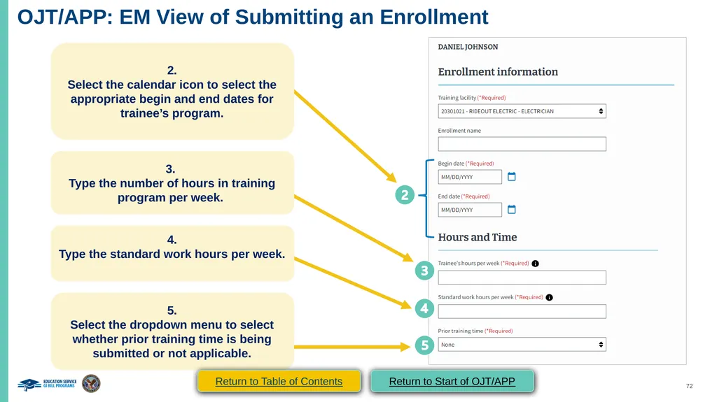 VA Paper-Based Forms to Enrollment Manager - slide 72 of 123