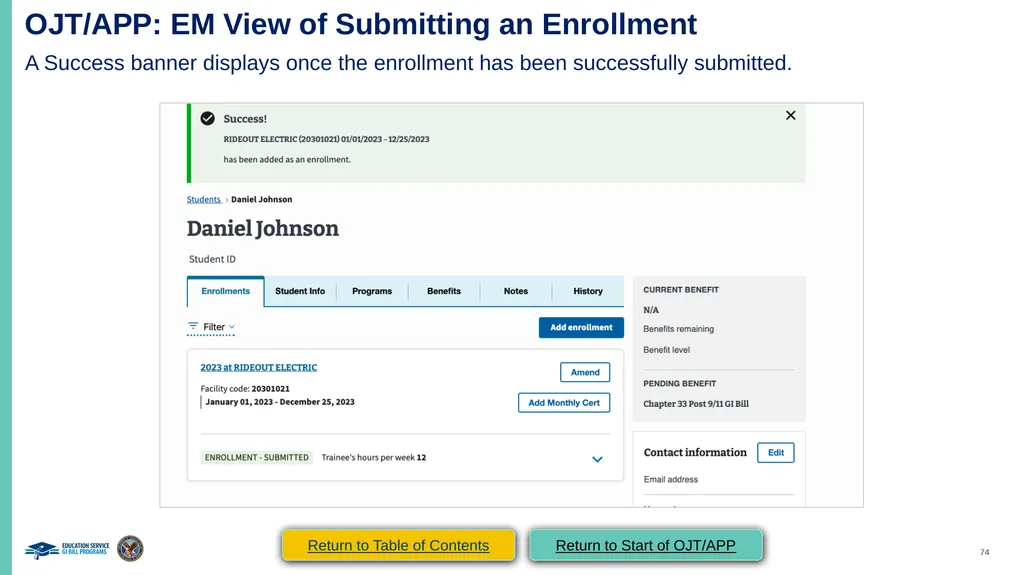 VA Paper-Based Forms to Enrollment Manager - slide 74 of 123