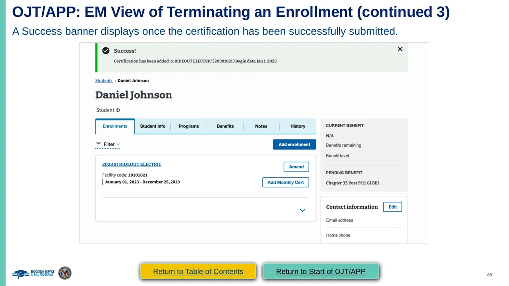 VA Paper-Based Forms to Enrollment Manager - slide 88 of 123