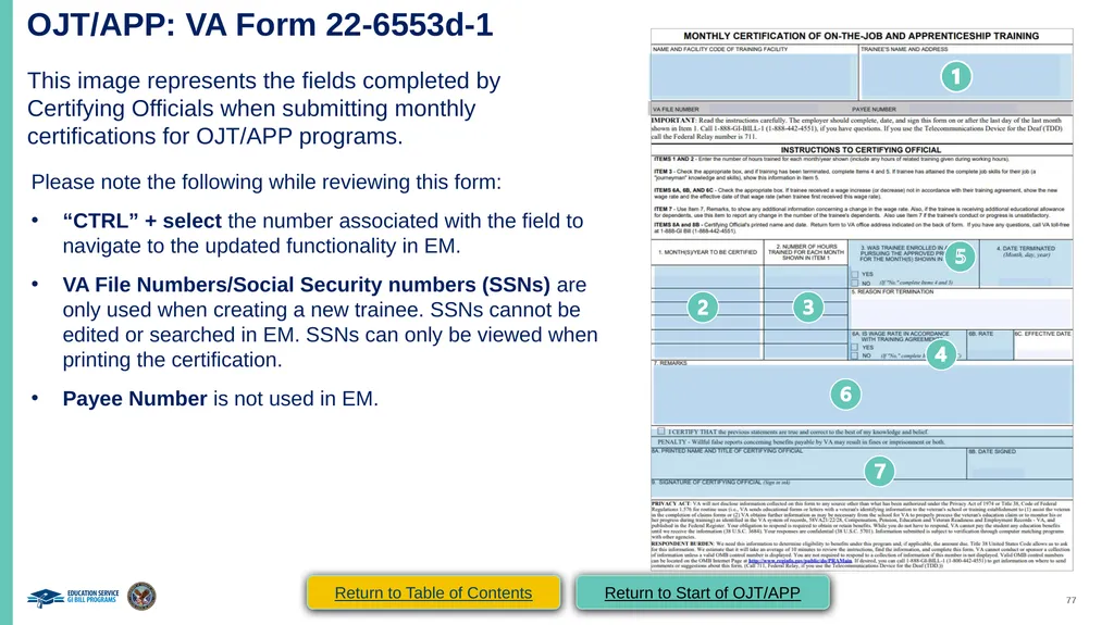 VA Paper-Based Forms to Enrollment Manager - slide 77 of 123