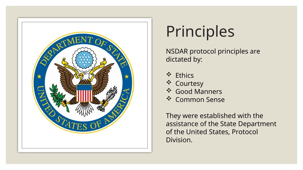 The President General Is Coming! NSDAR Protocol - slide 3 of 12