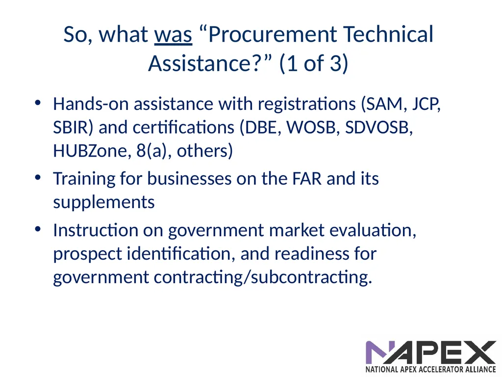 Introduction to the APEX Accelerators Dave Pease - slide 6 of 12