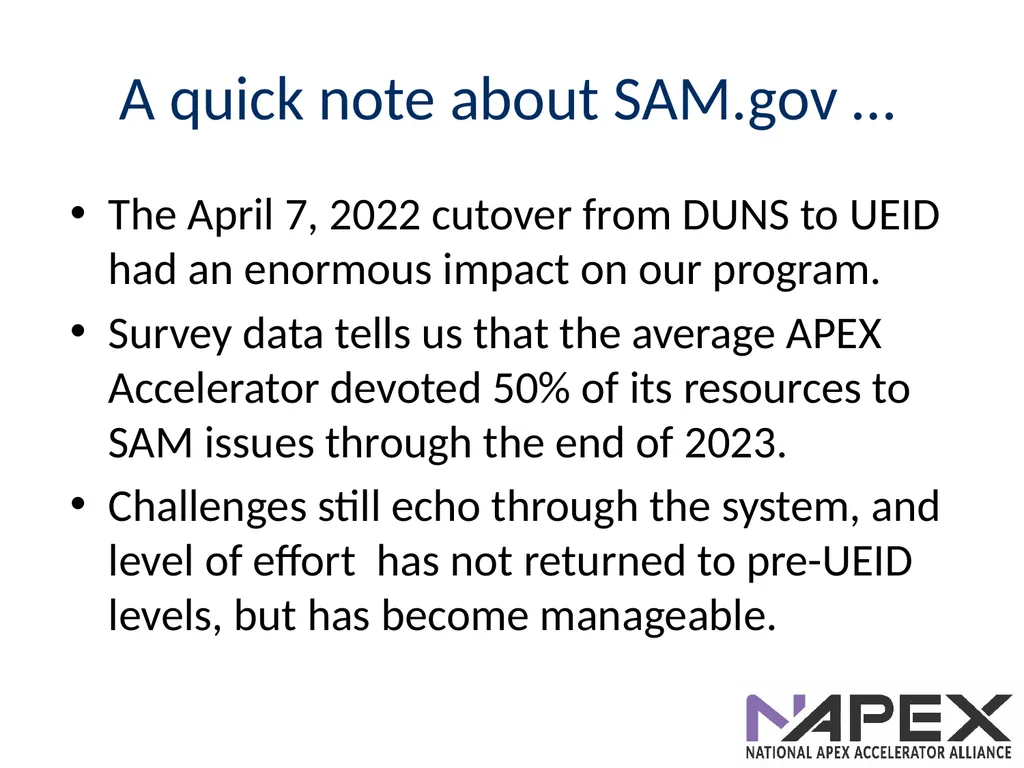 Introduction to the APEX Accelerators Dave Pease - slide 10 of 12