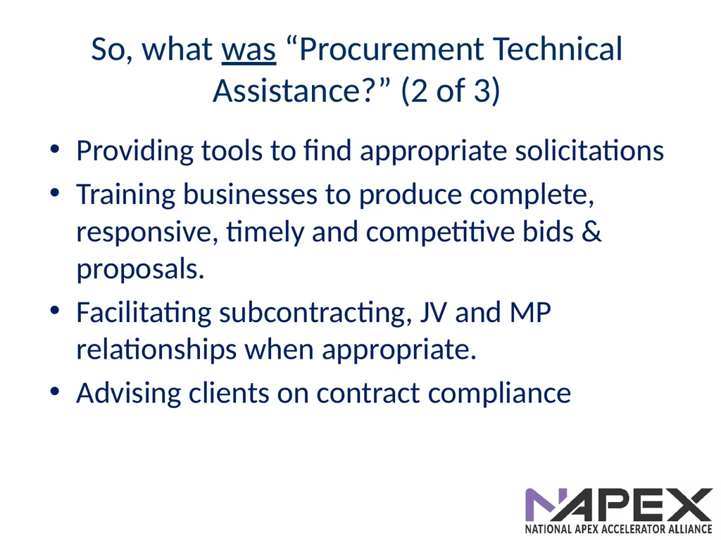 Introduction to the APEX Accelerators Dave Pease - slide 7 of 12