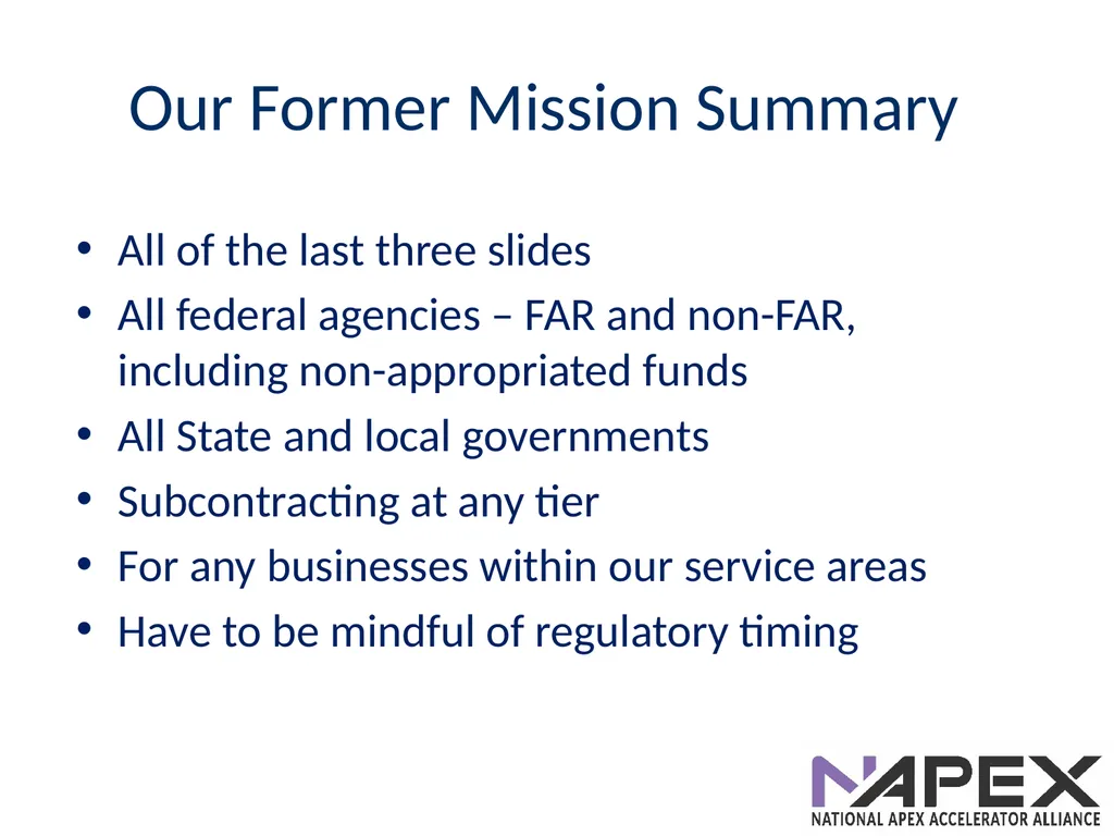 Introduction to the APEX Accelerators Dave Pease - slide 9 of 12