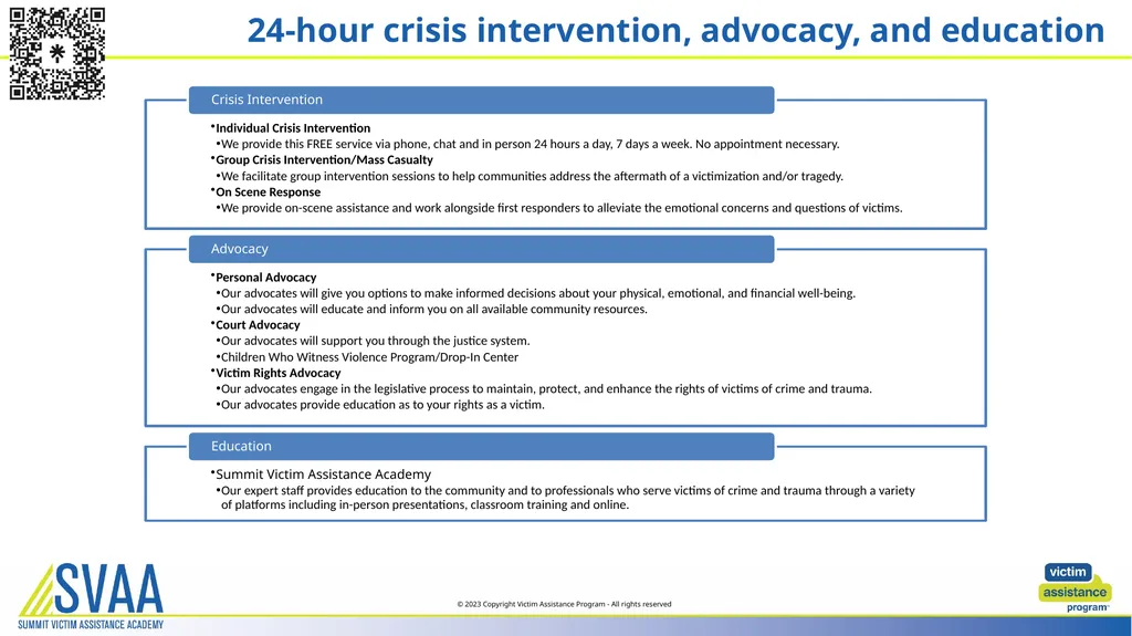 Community Outreach Presentation © 2023 Copyright - slide 7 of 11
