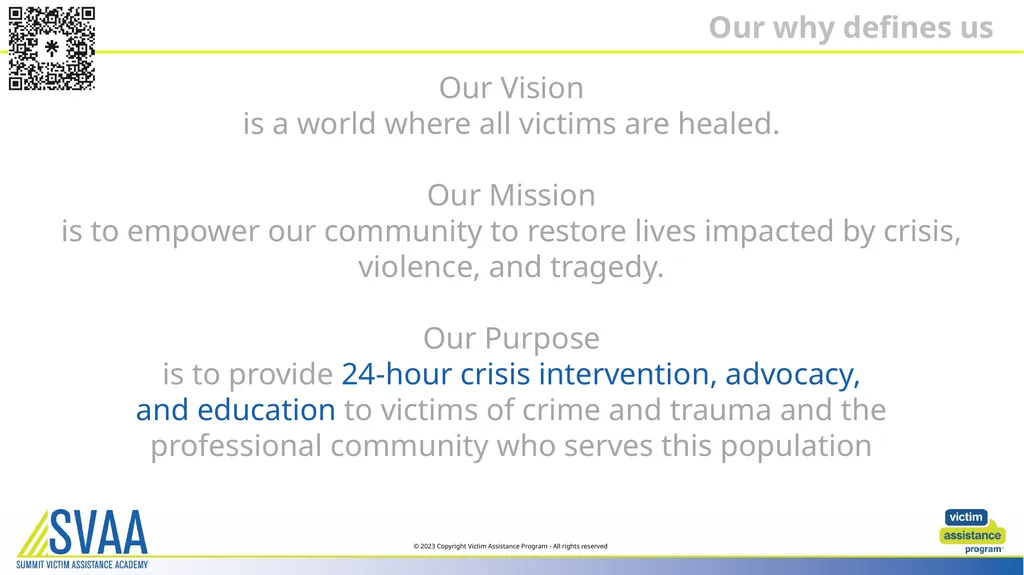 Community Outreach Presentation © 2023 Copyright - slide 3 of 11