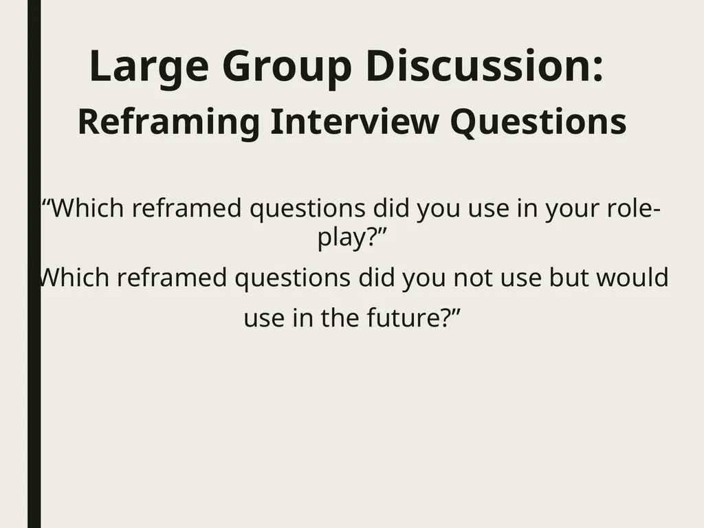 Trauma Informed Victim Interview Objective - slide 14 of 27