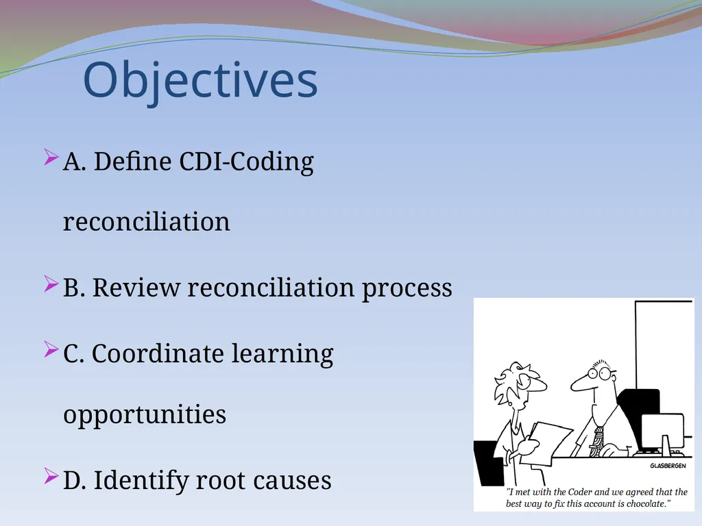 DRG and Code Reconciliation – CDI and HIM Coding - slide 2 of 16