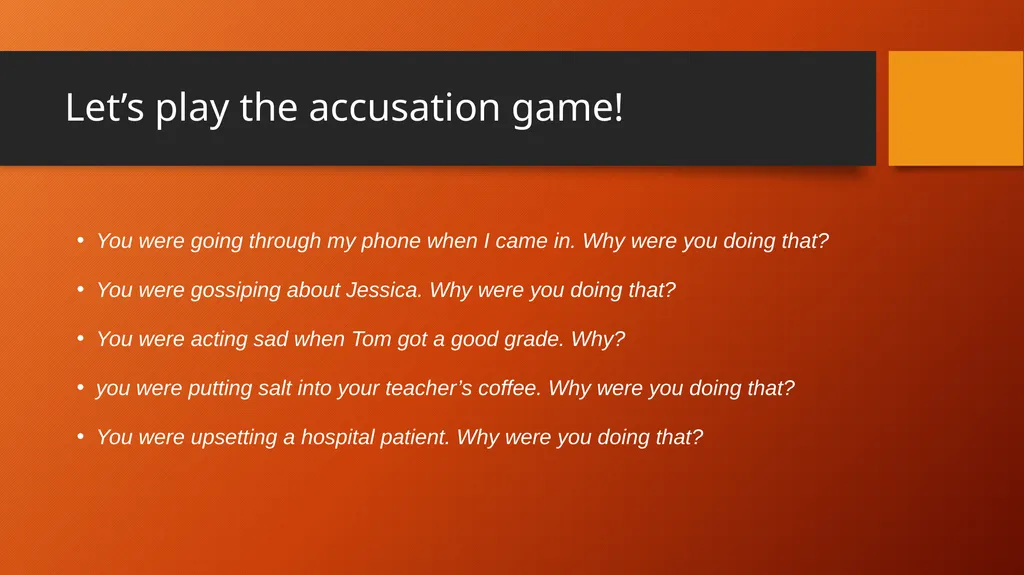 What were you doing yesterday? This is Ellen.... - slide 6 of 7
