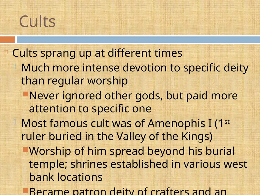 Religion in Ancient Egypt Slides originally by C. - slide 20 of 25