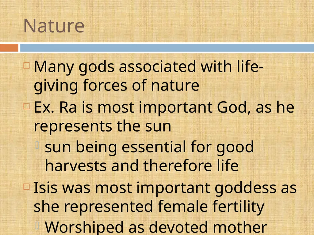 Religion in Ancient Egypt Slides originally by C. - slide 4 of 25