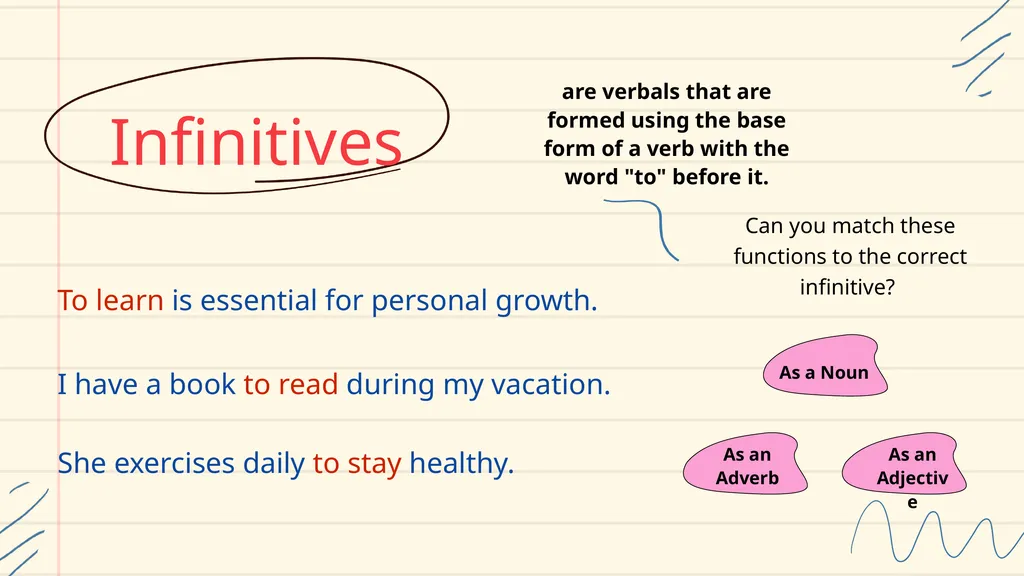 Verbals, Gerunds and Participles Lesson for Middle - slide 13 of 18