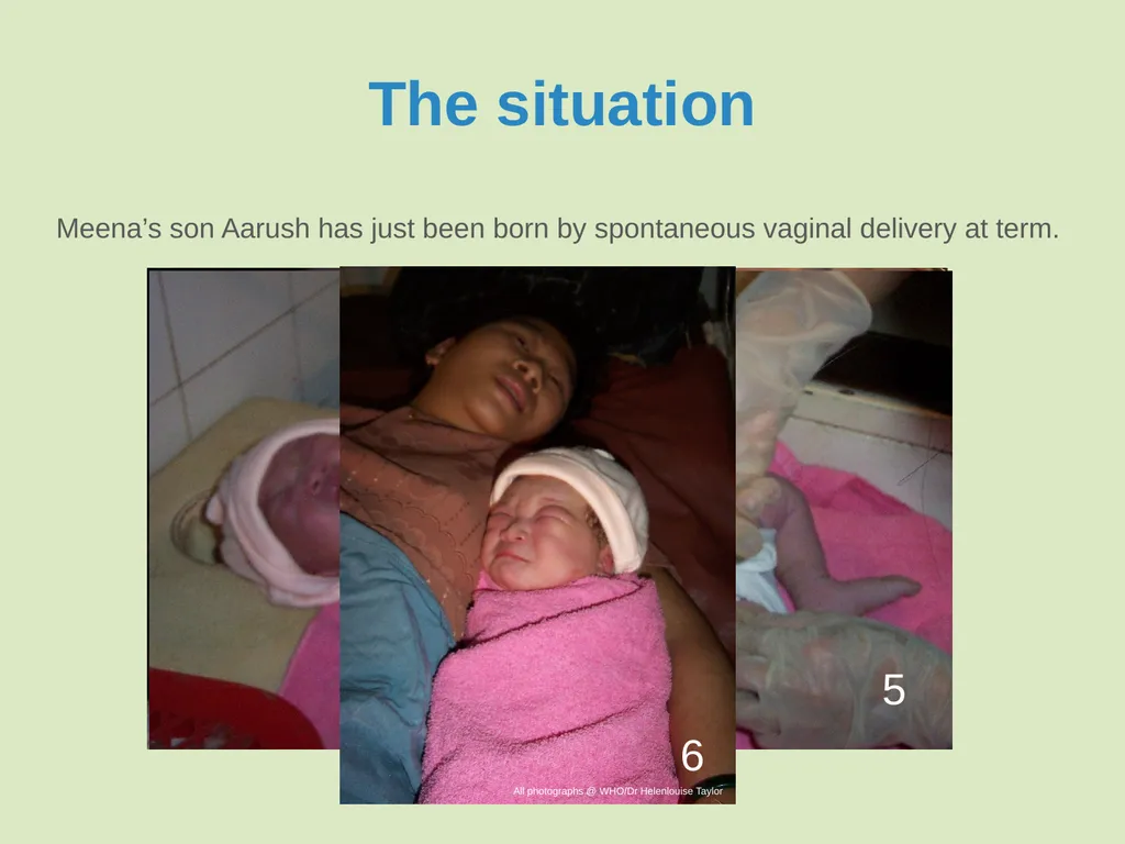 Immediate care at birth Goal and learning outcomes - slide 4 of 41
