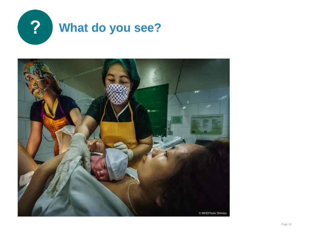 Immediate care at birth Goal and learning outcomes - slide 14 of 41