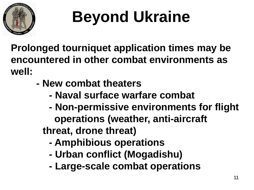 Who Does NOT Need a Tourniquet US/Ukraine - slide 11 of 54