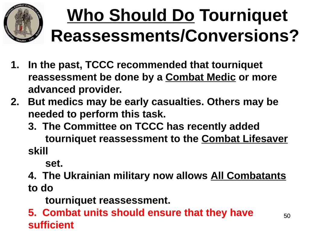 Who Does NOT Need a Tourniquet US/Ukraine - slide 50 of 54