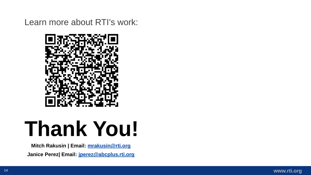 The Comprehensive Rapid Literacy Assessment CIES - slide 14 of 14