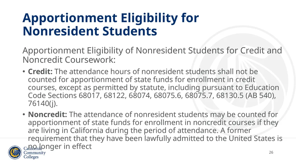 Student Residency Classification Overview and - slide 26 of 43