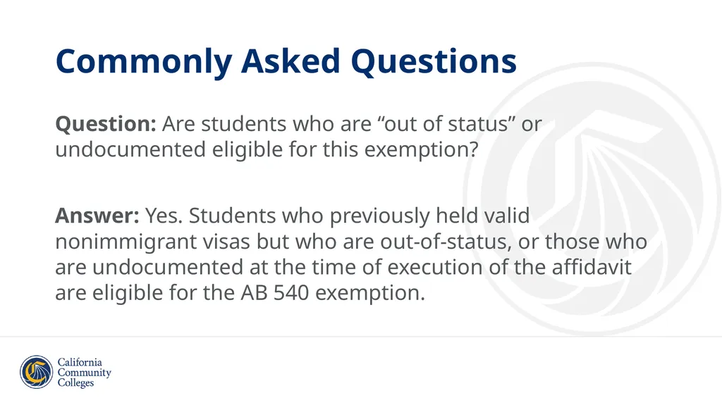 Student Residency Classification Overview and - slide 35 of 43