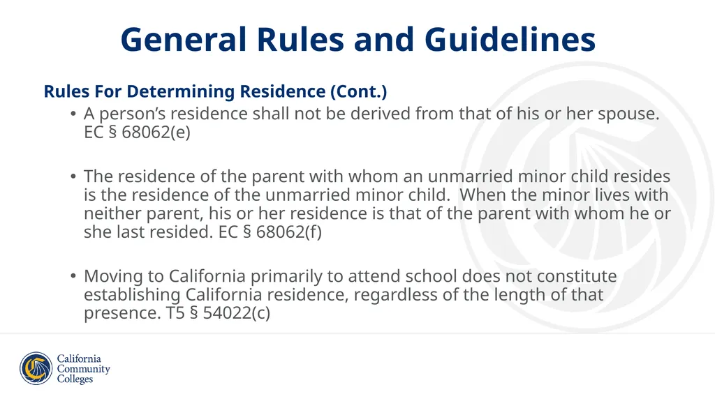 Student Residency Classification Overview and - slide 10 of 43